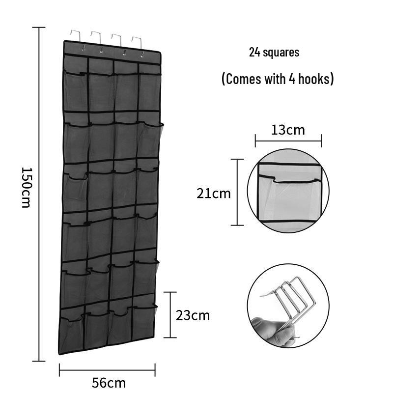 Kancalı 35 Bölmeli Kapı Üstü Ayakkabı Saklama Çantası