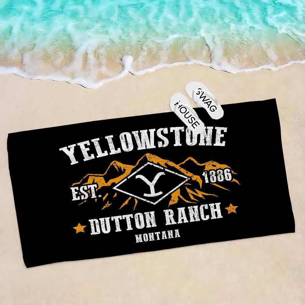 Yellowstone TV Show Microfiber Beach Towel Absorbent Quick Dry Soft Yoga Swimming Resort Mountain Climbing Towel