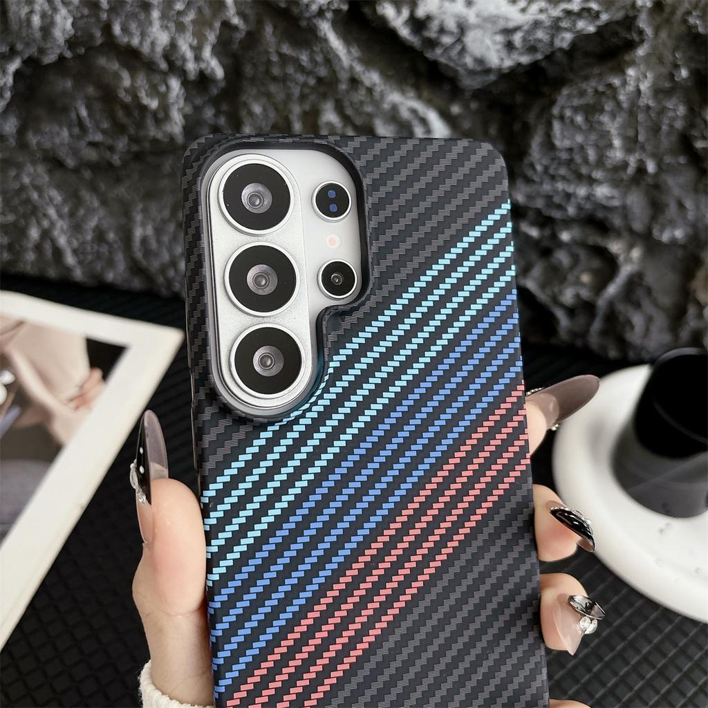 Carbon Fibre for Magsafe Phone Case for Samsung Galaxy S26 S25 S24 Plus S23 S22 Ultra Note 20 A17 A16 A15 A56 A55 Magnetic Cover