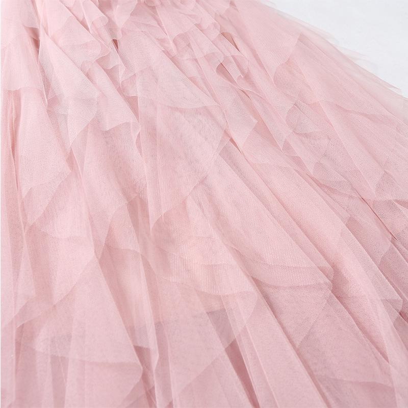 Women's Irregular Mesh Skirt - Multi-Layered Puffy Long Cake Skirt for Spring/Summer 2023: Super Fairy Style Dress