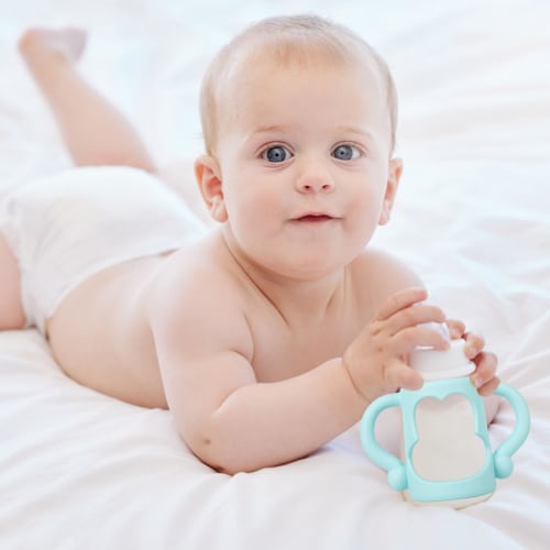 Sippy Bottle Handle - Silicone Sippy Cup Handle Grip | Bottle Handle for Baby Bottles, Straw Bottles, and Bottle Holders, Teach Your Baby to Hold the