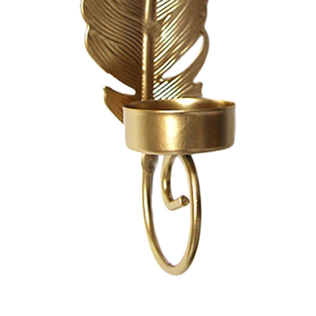 Leaf Shape Wall Candle Holder Farmhouse Metal Sconces Decorative Candle Sconces for Office Farmhouse Home Dining Room Decor