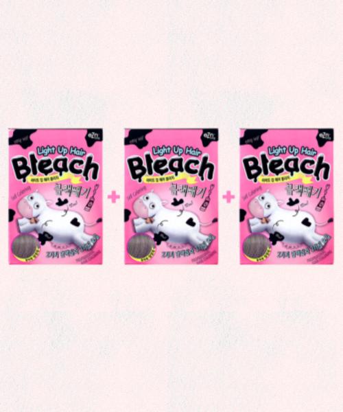 [Bleaching] Light Up Hair Bleach Black Remover 3-Pack Set