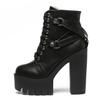 Fashion Lady  Shoe Soft Leather Platform Shoe Party  Boot High Heels
