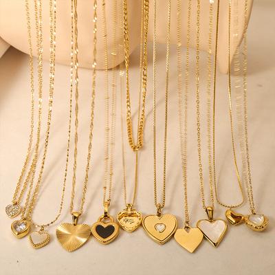 Fritillary Love Titanium Steel Xiaoxiang Necklace Women'S Versatile Light Luxury Niche Simple Collarbone Chain Jewelry