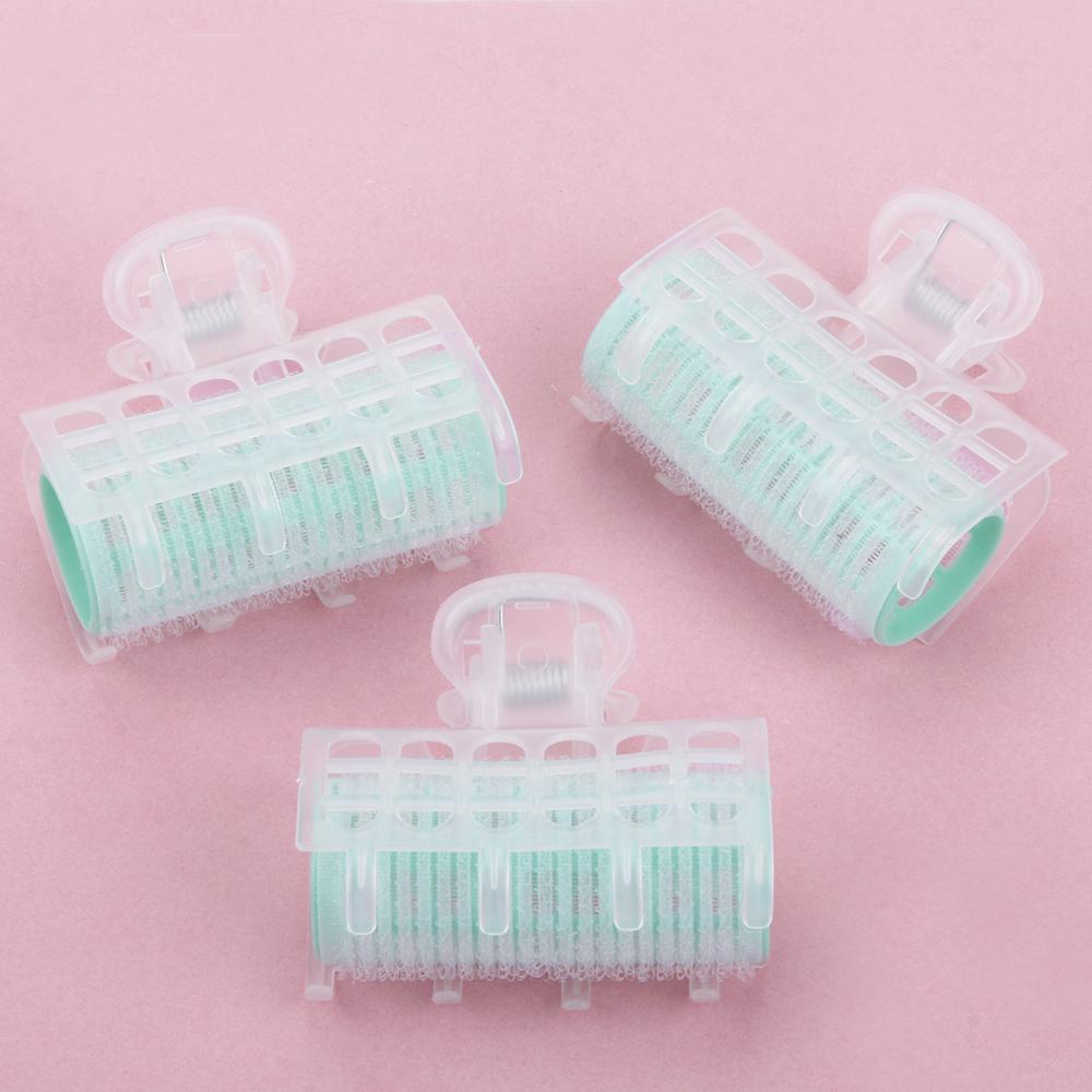 

3 шт./пакет пластиковые бигуди для волос челка бигуди самоклеящиеся маленькие заколки для волос красота женские бигуди парикмахерские инструменты для укладки зелёный