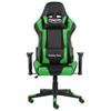 Gaming Chair Swivel Green PVC
