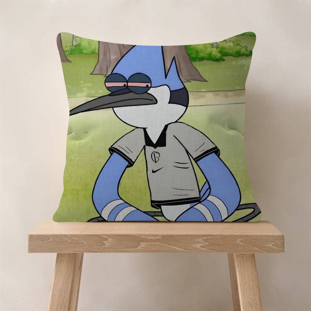 Cartoon R-Regular Show Pillowcase Toon Gift Cushion Cover Bedroom Home Sofa Chair Seat Decor Pillow Case