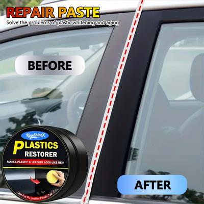 Back To Black Car Plastic Restorer Gloss Car Cleaning Products Plastic Leather Restore Auto Polish And Repair Coating Renovator