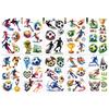 10Pcs/Set Football Sports Temporary Tattoo Stickers, Waterproof Soccer Fan Body Art Stickers For Party Holiday Gifts