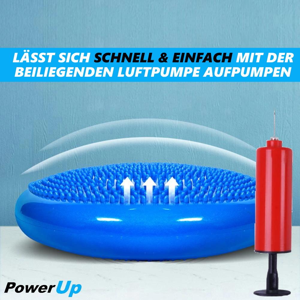 POWERUP Ballsete Luftpute Sittehjelp Sittepute Balansepute med pumpe