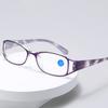 New Women Reading Glasses Fashion Print Elderly Hyperopia Eyeglass Resin Anti Blue Light Prescription Eyewear+1.0+4.0