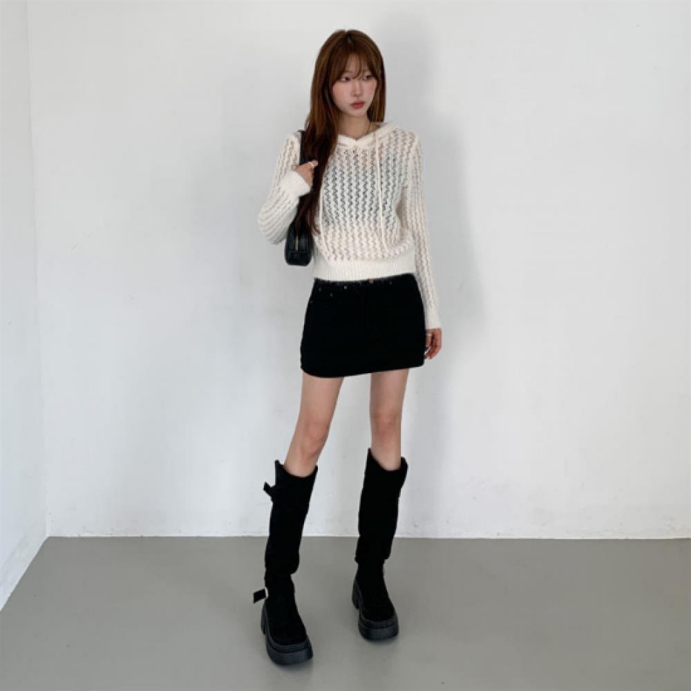 New ArrivalS Open Run Women S Sheer Hoodie Long Sleeve Knit