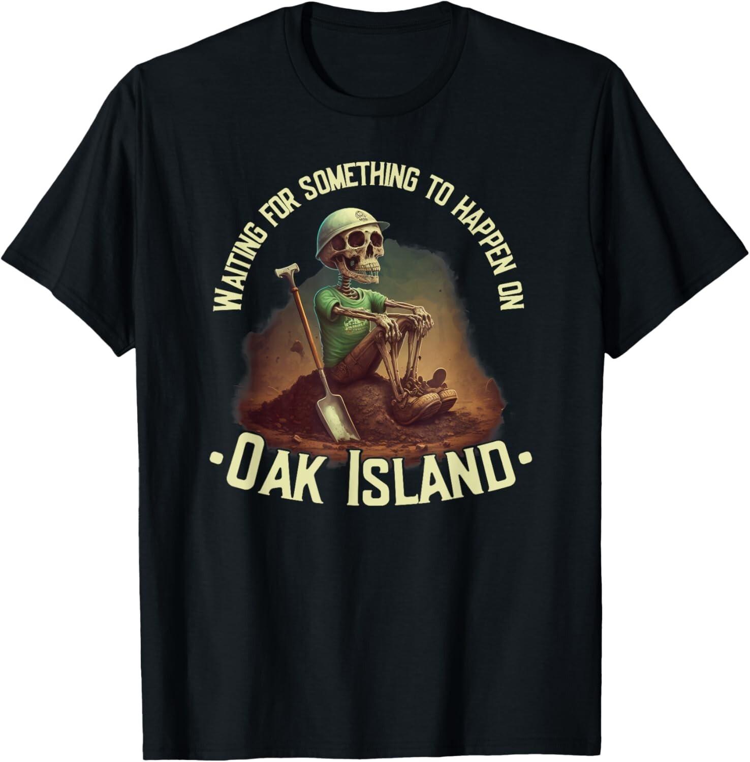 Oak Island Treasure Hunting Skeleton Oak Island Mystery Gift T-Shirt S разноцветный