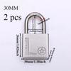2/4 Pcs Padlock 304 Stainless Steel, Universal Key Lock, Home Cabinet Locker Outdoor Anti-theft Anti-skid Waterproof, Hardware