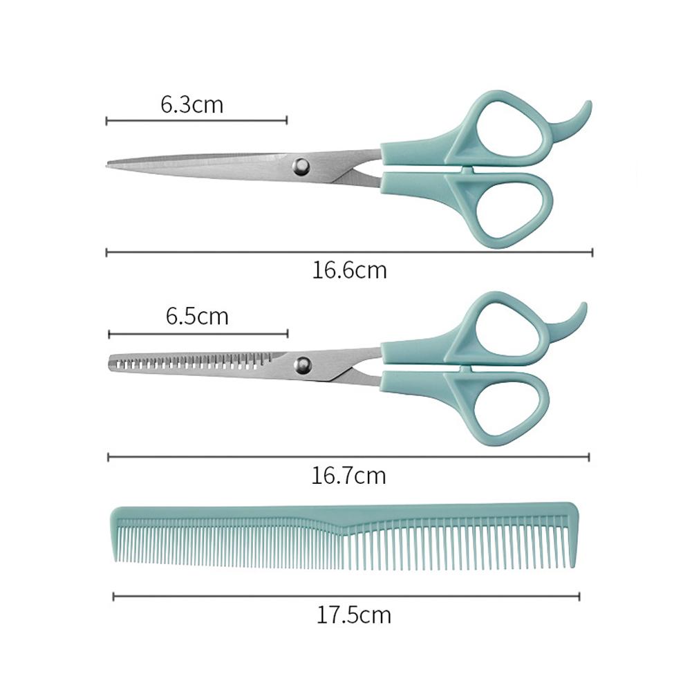 3pcs Household Hairdressing Thinning Shears Hair Cutting Flat Tooth Scissor Comb Set Barber Hair Styling Tools Hair Scissors