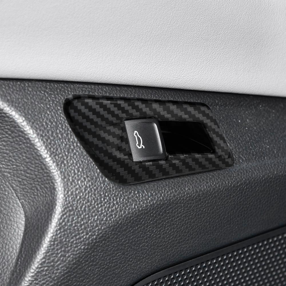 For Volkswagen VW T-roc Troc 2018 2019 2020 2021 2022 2023 LHD Trunk Tailgate Open Switch Button Sticker Trim Cover Accessories