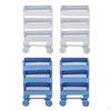 4pcs 1/12 Metal Storage Shelf & Wheels Doll House Furniture Accessory