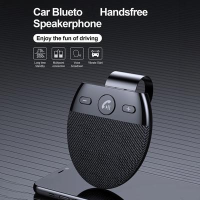 Car Speakerphone Handsfree Bluetooth Car Speakerphone Multipoint Speaker Phone with Auto Power On Off Omni Mic Digital Amplifier
