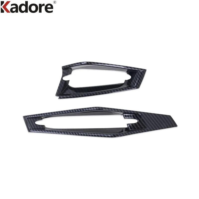 For Kia Niro   2024 2025 Carbon Fiber Car Front Side Air Condition Vent Outlet Cover Trim Interior Mouldings Accessories