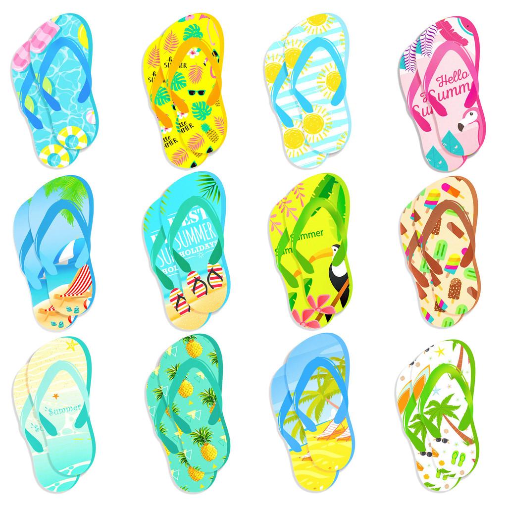 Kids Footprint Summer Decals For Celebration Party Supplies Prop Decoration
