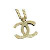CHANEL [23A Handicraft Workshop] Double C Fashion Avant-garde Double C Metal Necklace Women's Gold