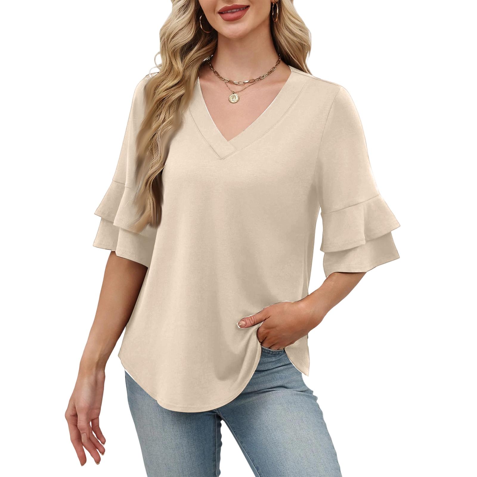 Женский модный повседневный -цветной топ M