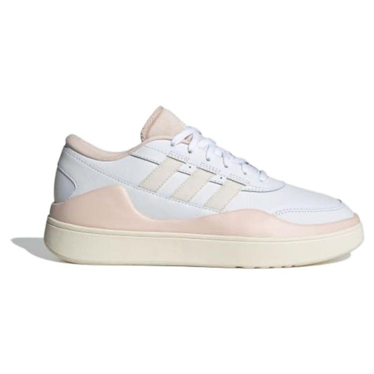 Adidas Osade Thick Sole Comfortable Durable Versatile Non-Slip Low-Top Skate Shoes Women Sneakers White Pink IG7327