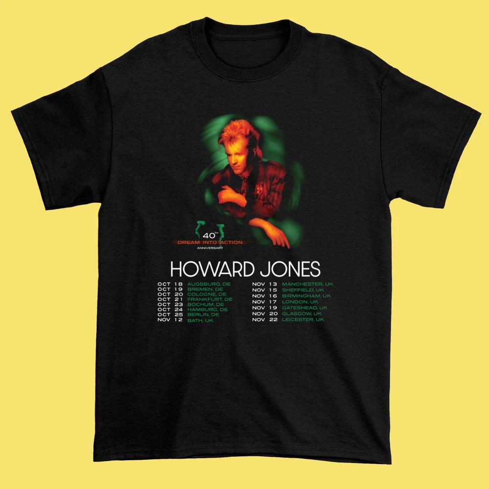 New Hot Howard Jones Tour 2025 Black Cotton All Size S5xl Shirt Mi408