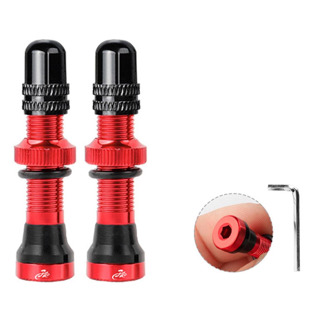 

Bicycle Accessories Schrader Valve Kits 40/60mm Tubeless Tire Valves Vacuum Nozzle A/V Valves