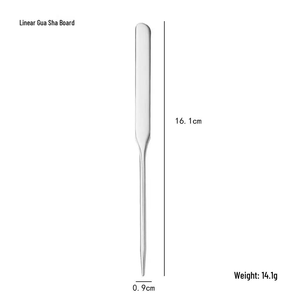 Stal nierdzewna, deska do masażu w kształcie serca do skrobania twarzy