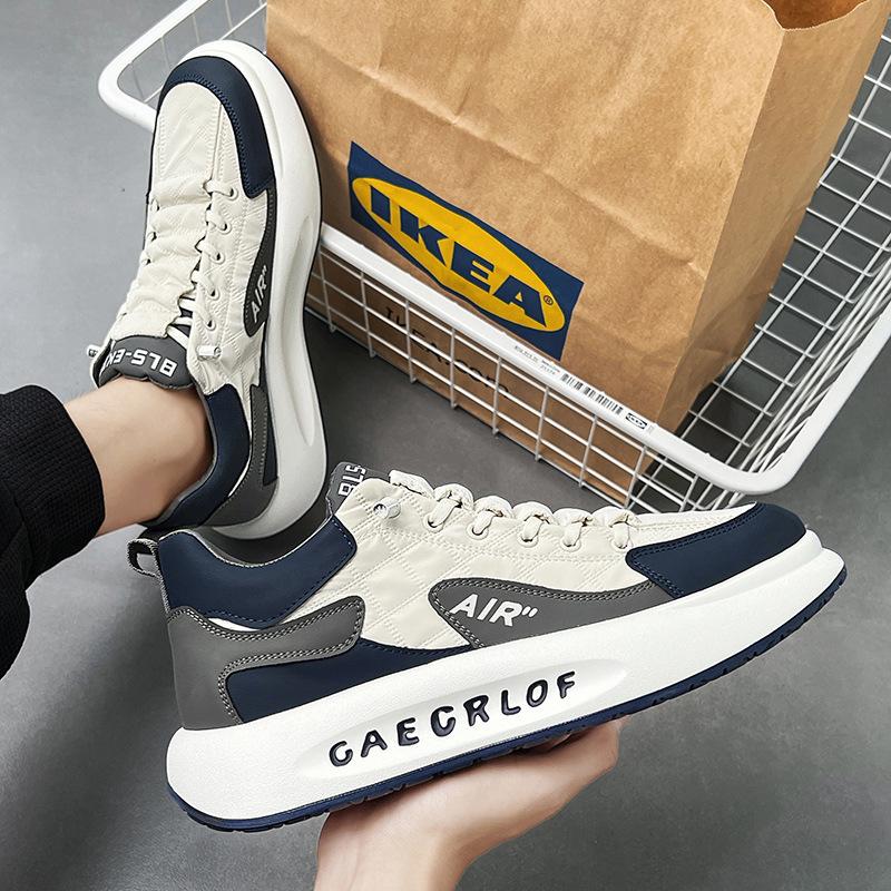 

Мужская повседневная обувь, модная спортивная мужская летняя новая дышащая парусиновая обувь в стиле знаменитостей из Интернета, модная мужская обувь 44