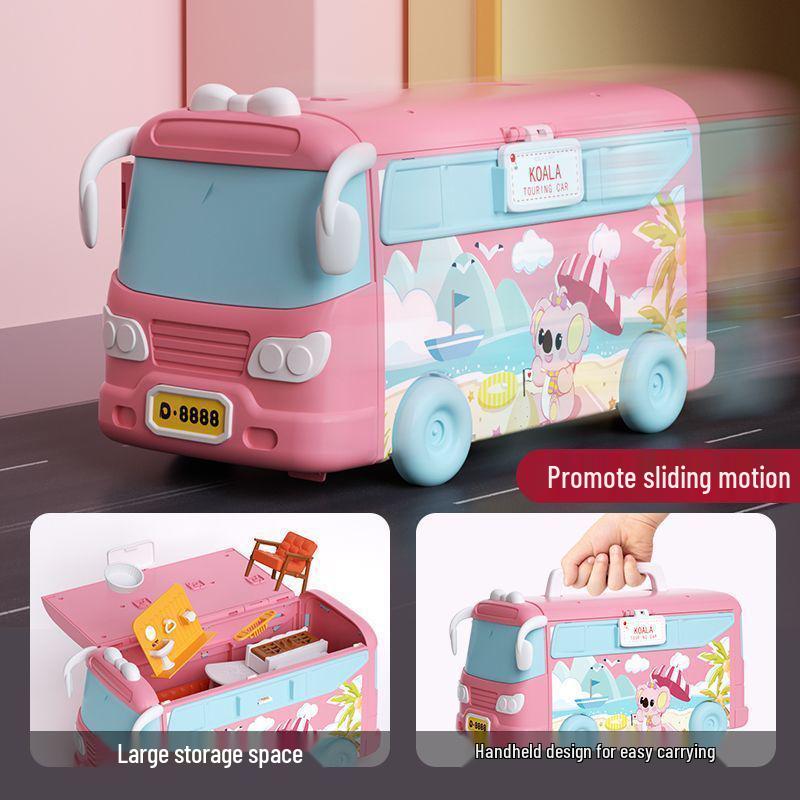 Girls' Role-Playing Koala Diary RV Camper Dollhouse