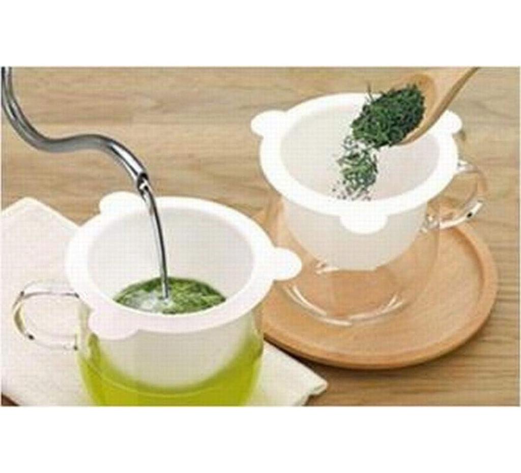 Kanae Paper (Kanaeshiko) Tea Strainers, 10 Strainers X 4 Sets, Made In Japan, Ideal for Tea and Black Tea Mugs, Shape-Retaining, Disposable, White,