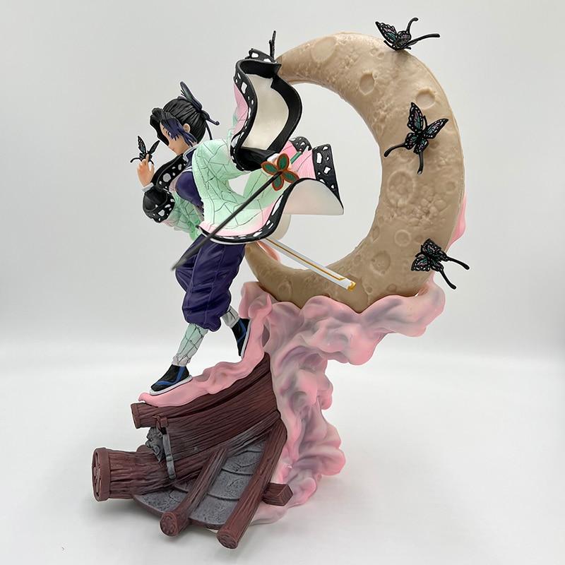 28cm Demon Slayer Kochou Shinobu Anime Figure Kimetsu No Yaiba Action Figure Tanjirou /Zenitsu /Nezuko Figurine Model Doll Toys
