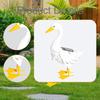 Duck Garden Statue Crafts with Solar Outdoor Light Housewarming Gifts Animal Figurine Accessory for