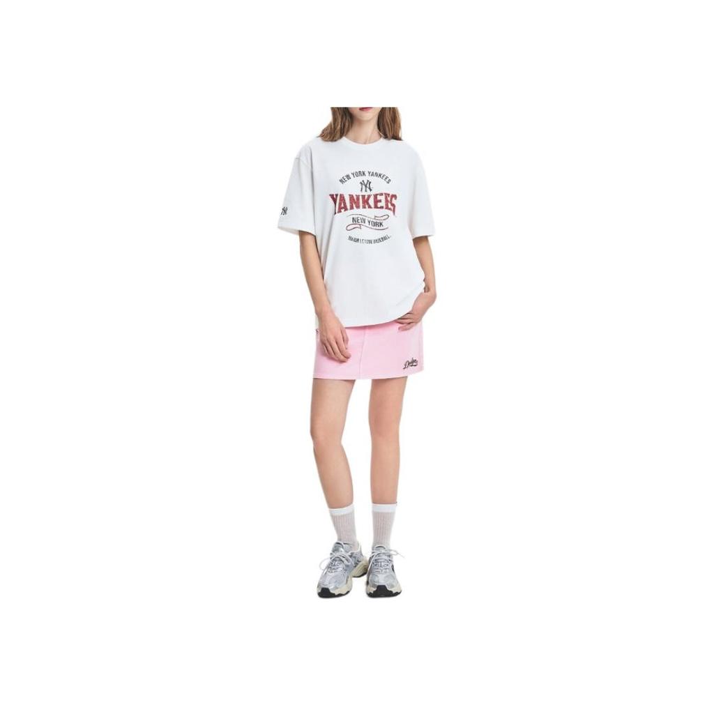 New MLB Denim Short Skirts Women's Pink 3FDSV0153-07PKS