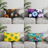 Home Decor Colorful Floral Pattern Pillow Covers Suitable For Sofa Bedroom Car Pillow Cover Cushion Rectangular Back Cushion