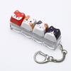 Mini Size Animals Printed Keycap Keychain Detachable Stress Relief Bag Pendant  Friends Gift