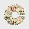 Bloemenserie Haarelastiekje Bloemen Beige M