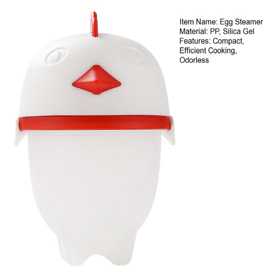 Poached Egg Cooker Mold Heat-Resistant Silicone Steamer Cup for Soft Medium Hard Boiled Eggs Outdoor Egg Cooking Gadget Fits All Pots