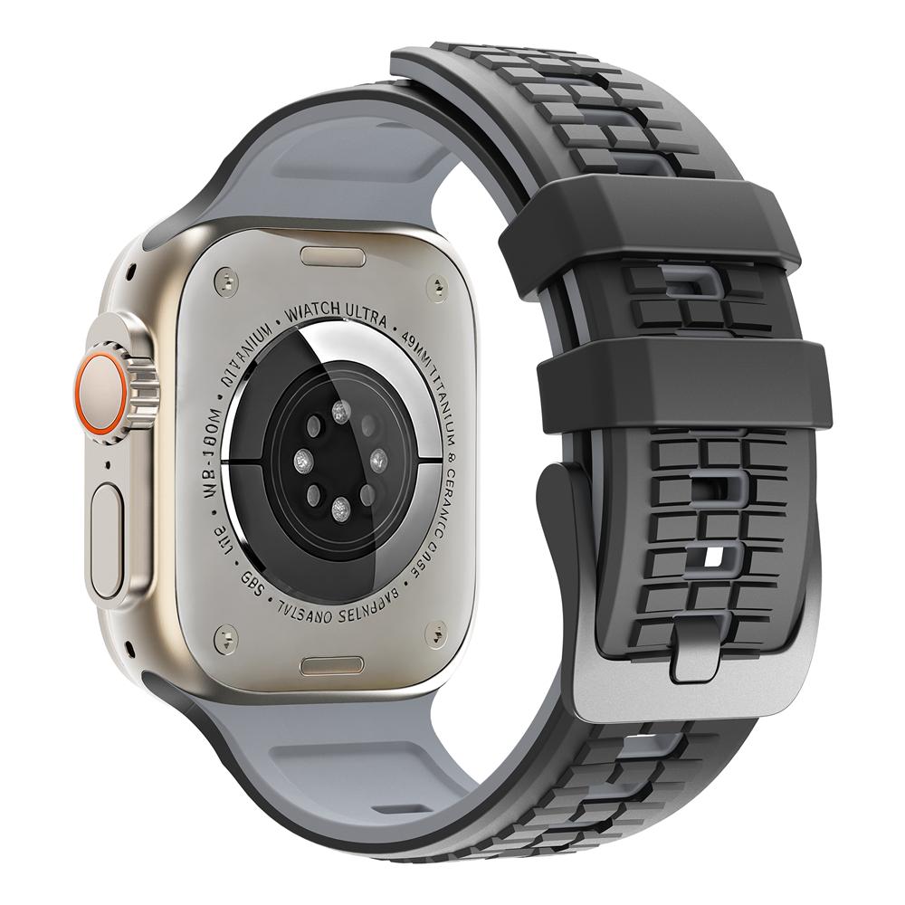 Silikonarmband för Apple Watch Ultra 3 2 Series 11 10 9 8 SE 7 6 5 4 3 Armband Correa iWatch-band 49mm 45mm 44mm 46mm Armband