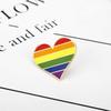 Geometric Arc Colorful Rainbow Stripe Creative Brooch for Women Brooches Pin Badges Alloy Backpack Icons Girls Jewelry Gift