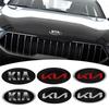 1pcs Car Original Front Radiator Grille Logo Emblem Stickers For Kia Ceed Sportage Cerato Soul Sorento Picanto Optima K5 K3 K2