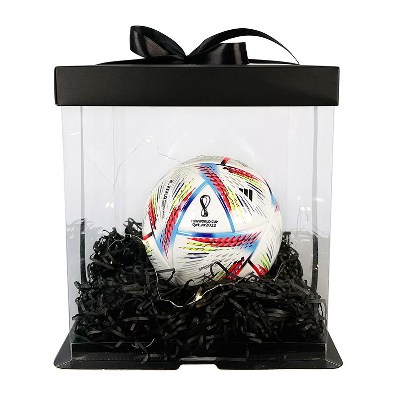 adidas Size 1 Soccer Ball TPU Seamless Thermal Bonding Unisex White/Sky Blue/Neon Red/Yellow H57793