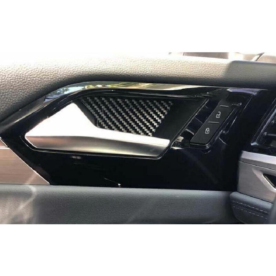 For VW Jetta Mk7 2019-2024 Real Carbon Fiber Inner Door Bowl Cup Sticker Trim