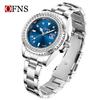 OFNS Women's Casual Luxury Quartz Watch with Calendar and Diamond Accents