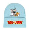 Jerry And Tom Cartoon Print Knitted Hat Hip Hop Cap Outdoor Fashion Gift Unisex