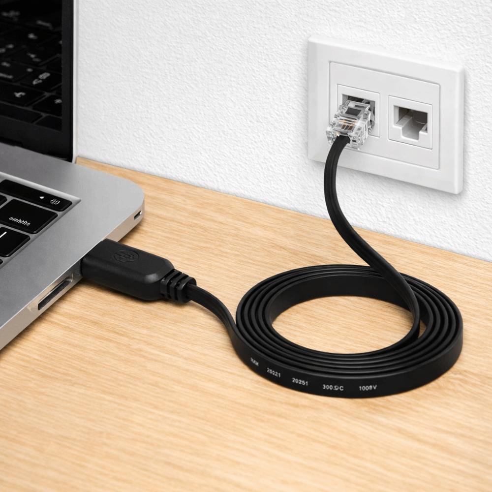 Stable Connections RS232 Console Cable Extension Line RJ45 Console Cable  Switch Configuration