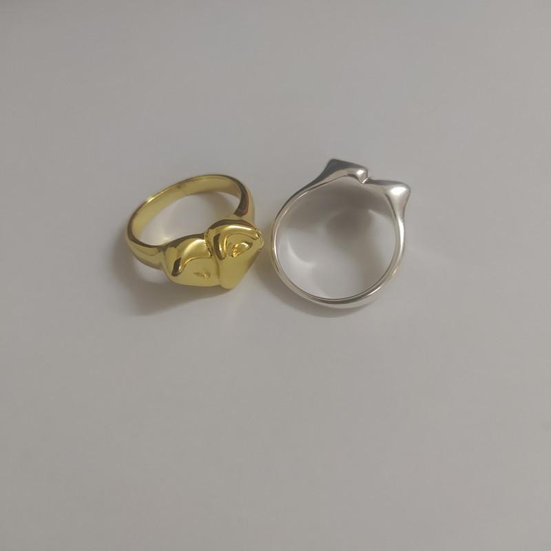 

Love stud earrings jewelry ins for girlfriend gifts No. 6 серебряный
